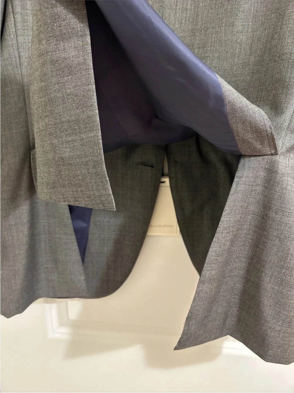 SuitSuppy Ethomas Hartford Men’s Pure Wool Super 150’s Grey Blazer Size 52/42